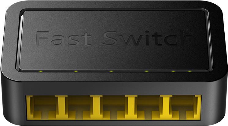 Cudy FS105D Netzwerk-Switch Fast Ethernet (10/100) Schwarz (FS105D)