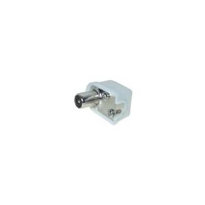 Koax-Winkelstecker 75 Ohm, Schraubanschluss, Kurzversion, Good Connections® (S-300WSK)