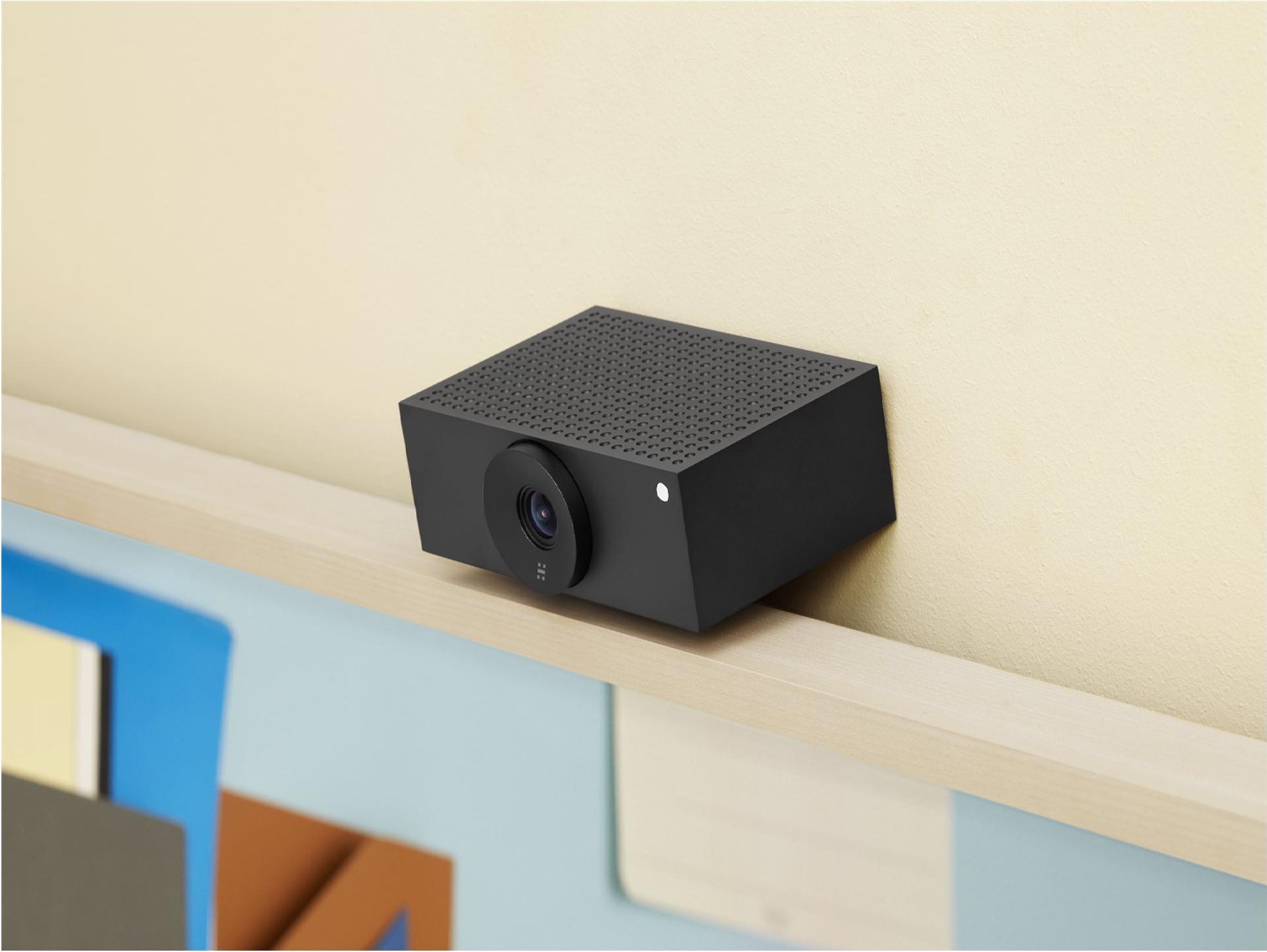 Huddly S1 Konferenzkamera Kit mit USB-Adapter 12 MP 1080p USB-C GbE PoE Mattschwarz
