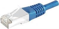 EXERTIS CONNECT Patchkabel S/FTP, PiMF, CAT.6, blau, 30,0 m Patchkabel mit besonders schmalem Knicks