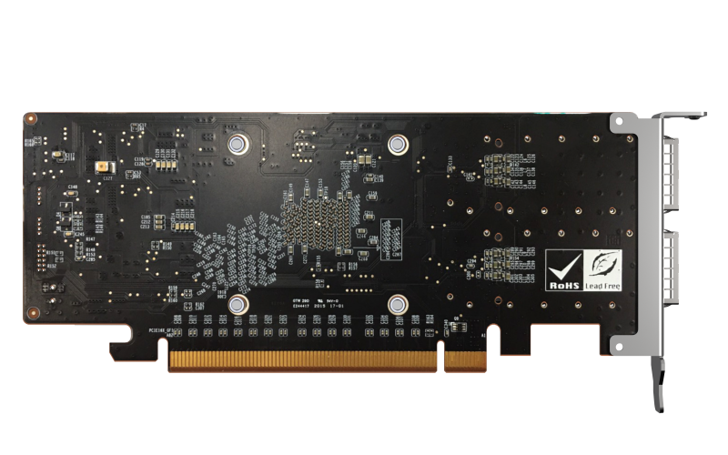 QNAP Dual-port QSFP28 100GbE network expansion card low-profile form factor PCIe Gen4 x16 (QXG-100G2SF-E810)