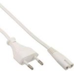 InLine 16602W 2m Netzstecker Typ C C7-Koppler Weiß Stromkabel (16602W)