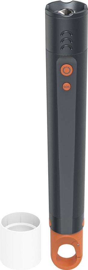 Hama LED-Taschenlampe FLX1000 Batterien stoßfest Alu 4 Modi+ SOS Zoom (00228606)