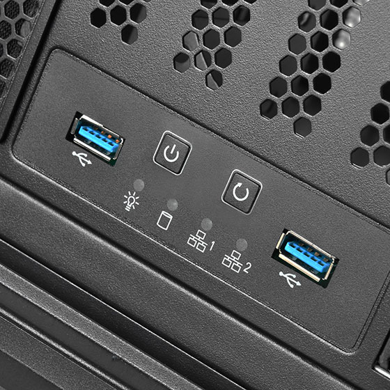 SilverStone RM400 4U Rack Server-Gehäuse Schwarz
