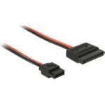 Delock Kabel Power SATA 15 Pin Buchse > Power Slim SATA 6 Pin Buchse (5 V) 24 cm (84857)