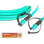Lightwin LDP-50 LC-LC 1.0 OM3 FD Glasfaserkabel 1 m Aqua-Farbe (LDP-50 LC-LC 1.0 OM3 FD)