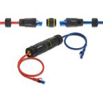 Delock Kabelverbinder RJ45 Buchse zu Cat.7 mit M23 Gewinde IP68 staub- und (90816)