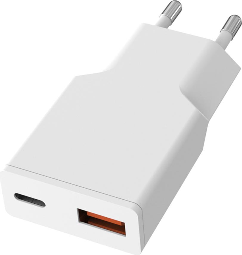 VALUE USB-Wandladegerät, EU-Stecker, 2x USB (A+C), 20W (19.99.1110)