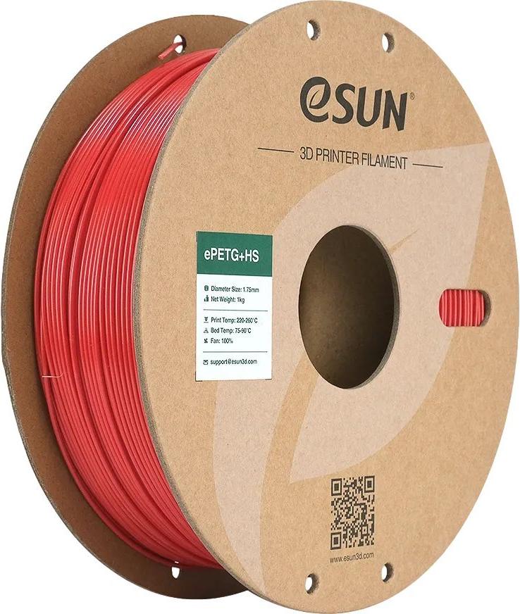 EPETG 1,75mm FIRE ENGINE RED 1kg ESUN 3D FILAMENT (ePETGP175FR1)