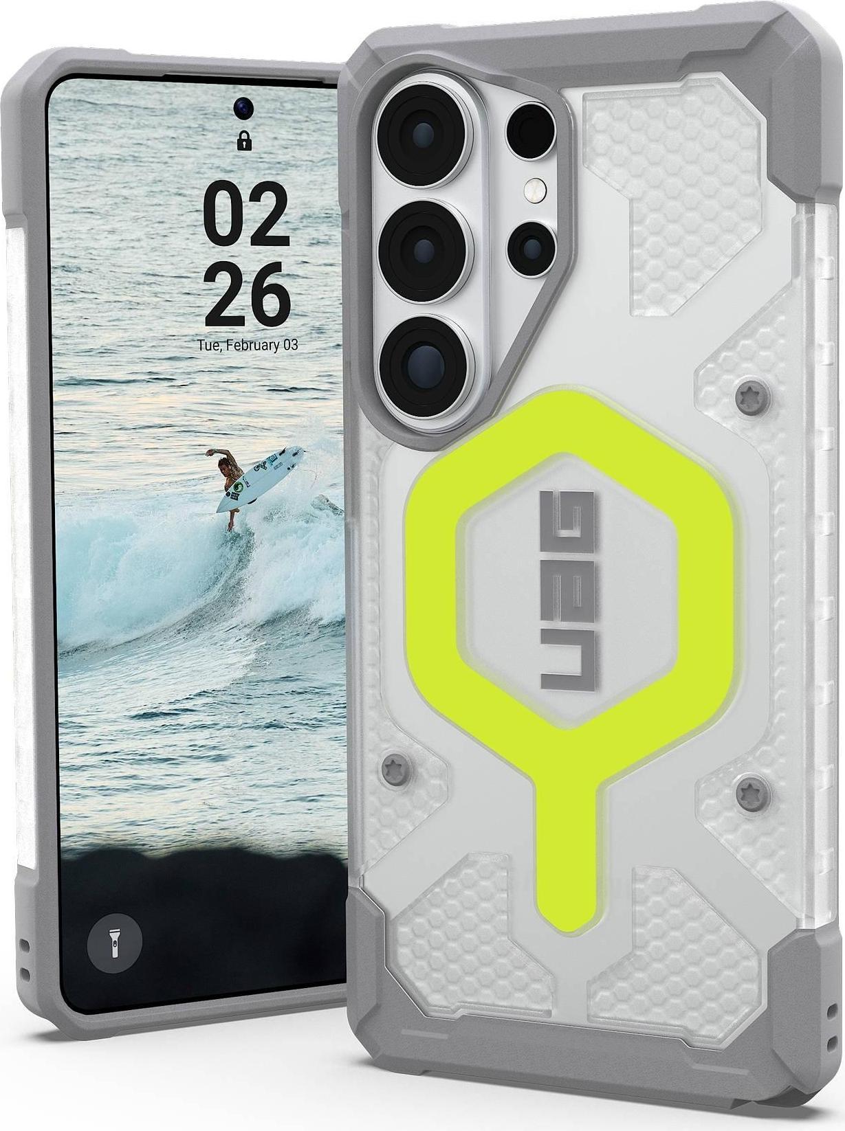 UAG Urban Armor Gear Bundle bestehend aus Pathfinder Case mit Magnet-Modul & Lanyard (abnehmbar) | Samsung Galaxy S26 Ultra | active neon (transparent) & schwarz/graphite | 2145261BV01 (2145261BV01)