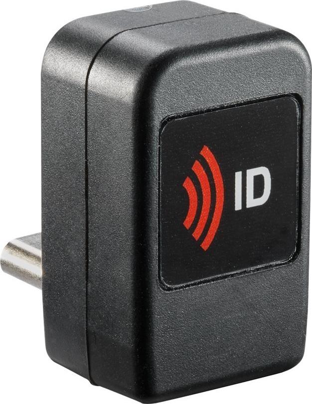 RF IDEAS WAVE ID Nano CCID 13.56MHz CSN Black Vertical USB-C Reader (RDR-75U6AKU)