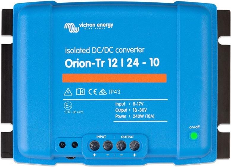 VICTRON ENERGIEKONVERTER ORION-TR DC-DC 12/24-10A 240W ISOLIERT (ORI122424110)