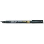 Staedtler Lumocolor 319 Permanent-Marker Pinsel/feine Spitze Schwarz (319 S-9)
