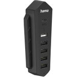 Hama 6in1 USB-Hub für Playstation 5, 6 Ports (1x USB-C, 5x USB-A), Schwarz (00054406)