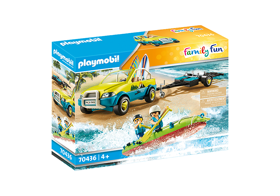 Playmobil FamilyFun Strandauto mit Kanuanhänger (70436)