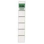 Elba Spine Label for Lever Arch Files 190 x 34 mm White-Green Grün - Weiß 10Stück(e) selbstklebendes Etikett (04614 WE/GN)