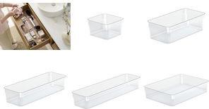 smartstore Schubladeneinsatz COMPACT SORT, 300 x 100 mm transparent, Maße: (B)300 x (T)100 x (H)60 mm, - 1 Stück (19390)