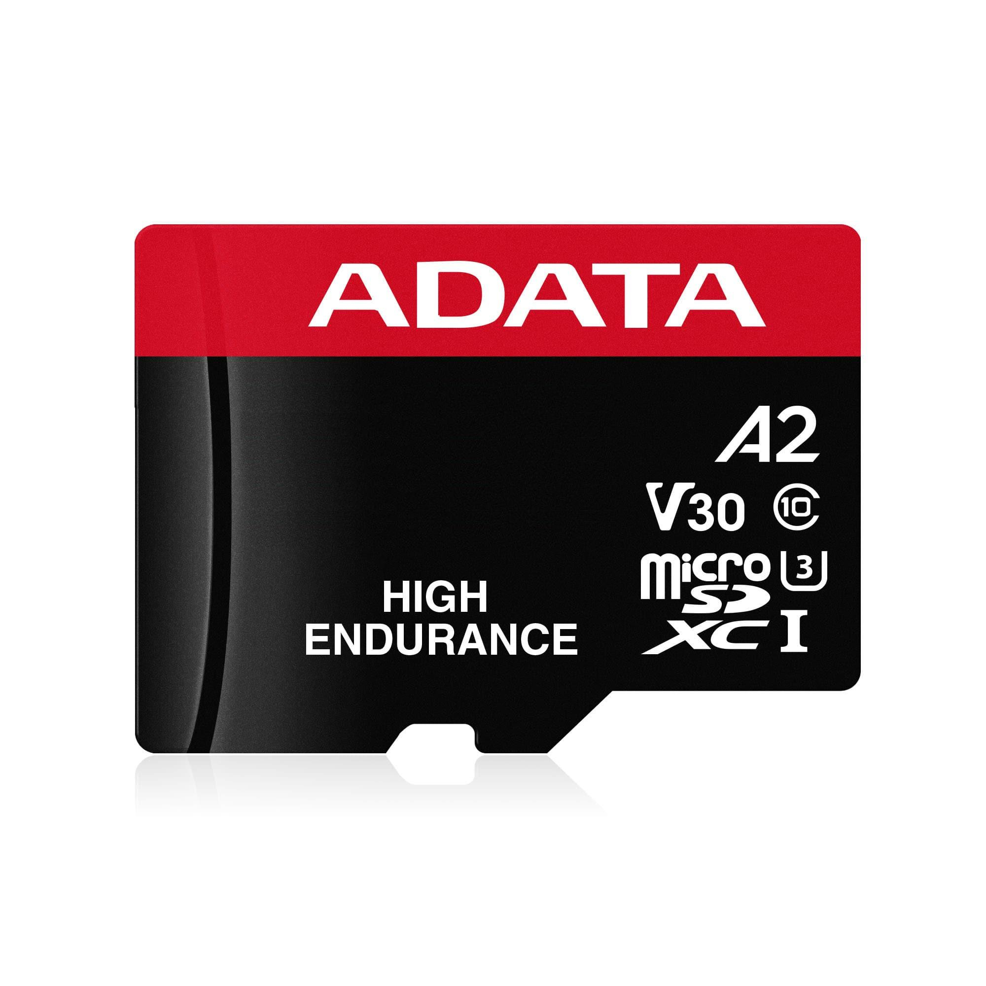 ADATA High Endurance microSDXC UHS-I U3 64 GB V30 A2 inkl. SD-Adapter