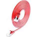 Wirewin Lightpatchkabel rund U/FTP Cat 6a rot 1,0m Slim Lightpatchkabel rund, geschirmt, PoE, flexibles und dünnes Kabel für besondere Einsatzzwecke (PKW-LIGHT-STP-K6A 1.0 RT)