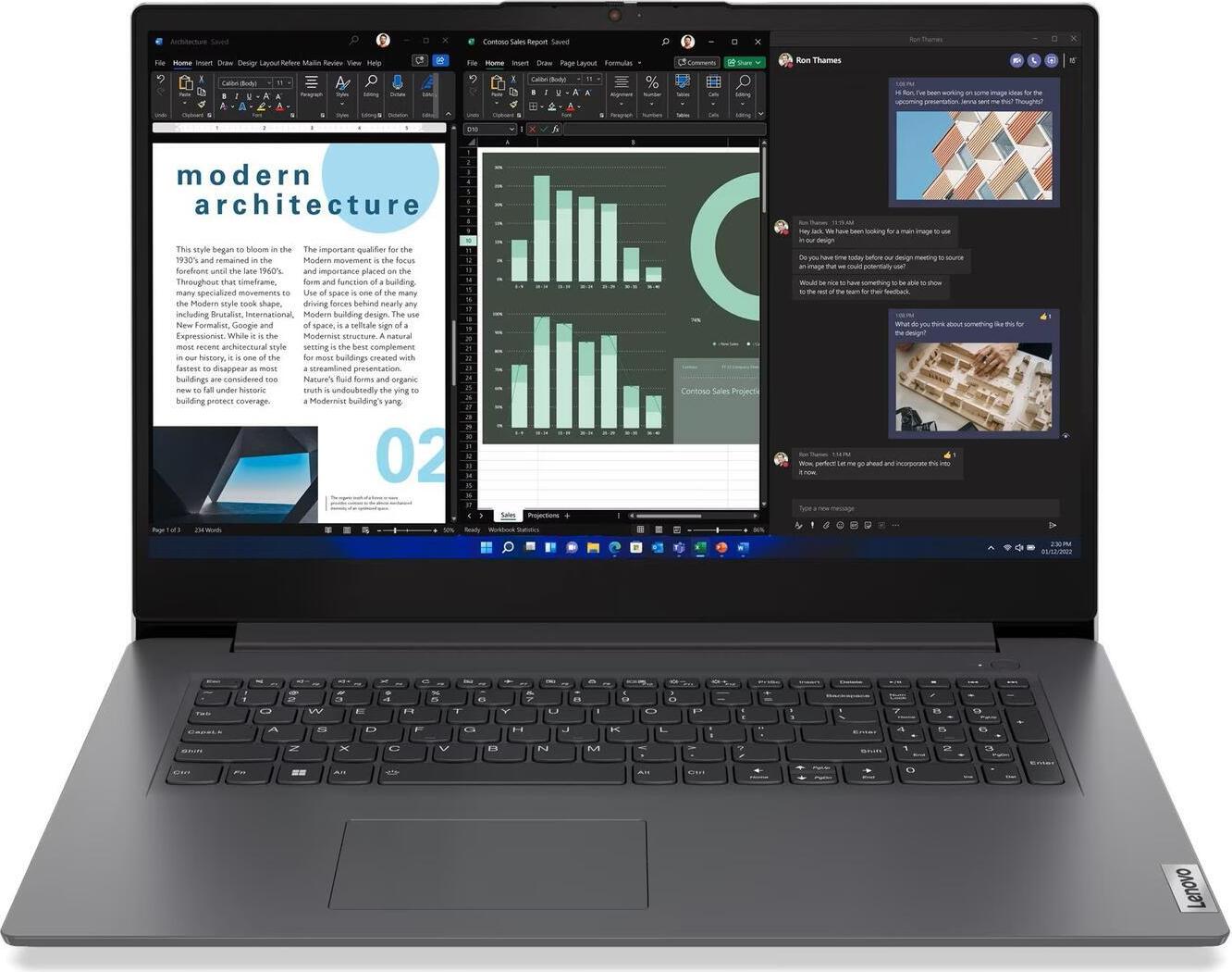 Lenovo V17 G4 IRU 17.3" Notebook Intel Core i5-13420H 16 GB RAM 512 GB SSD Iron Gray