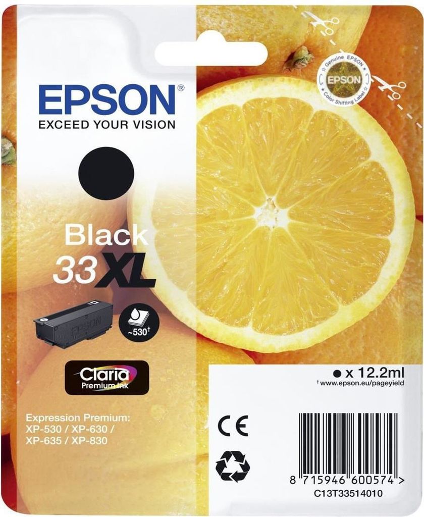 Epson Ink/33XL Oranges 12.2ml BK SEC (C13T33514022)