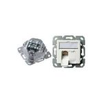 Telegärtner Anschlussdose AMJ45 8/8 K Up/50 Cat.6A perlweiß RAL 1013, 2xRJ45 (J00020A0501)