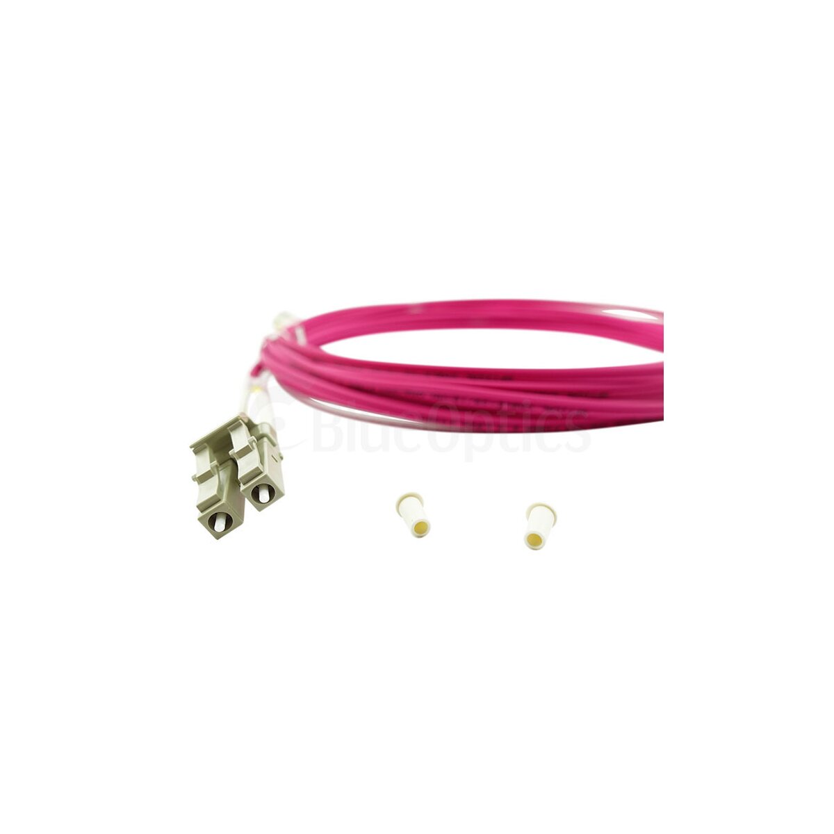 BlueOptics CB-LC-LC-MMF10M Duplex LC-LC Multimode Patchkabel 10 m OM4 Beige