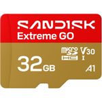 SanDisk Extreme GO microSDHC 32GB UHS-I Speicherkarte (100 MB/s Lesen, U3 V30 A1)