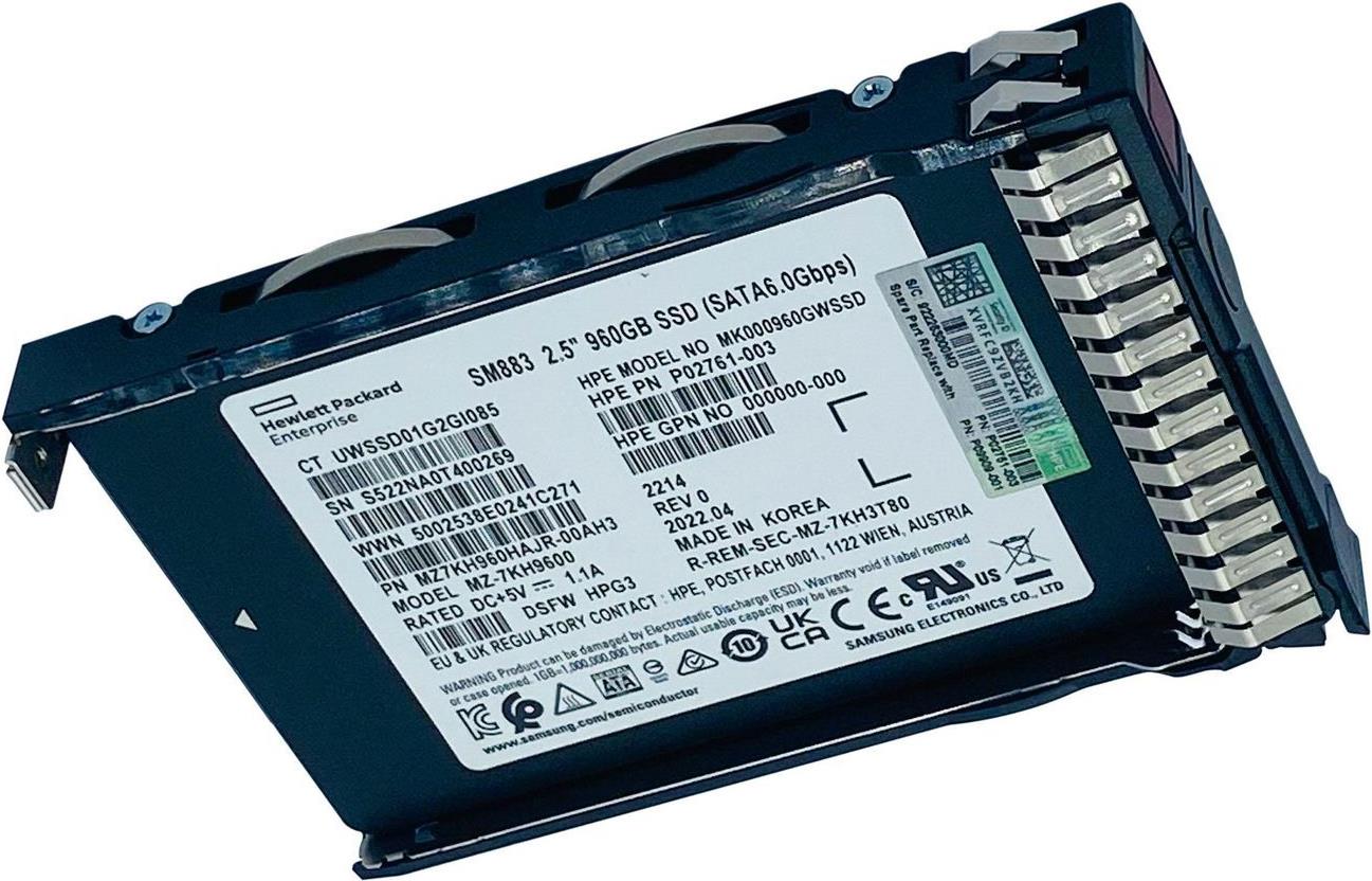 HPE 960GB SATA 6G Mixed Use SFF SSD (P09909-001)