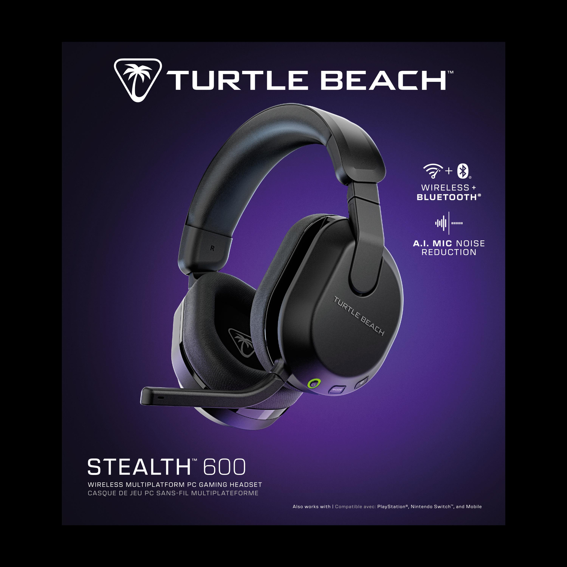 Turtle Beach Stealth 600 Gen 3 Headset Kabellos Stereo 80 h Schwarz
