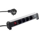 S/CONN Quality Tischsteckdosenleiste 4-fach mit USB Ladefunktion (16660317)