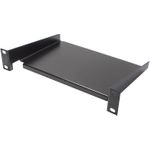 10" Fachboden, Befestigung vorne, Einbautiefe 160 mm, tiefschwarz (RAL9005), Good Connections® (GC-N0101)