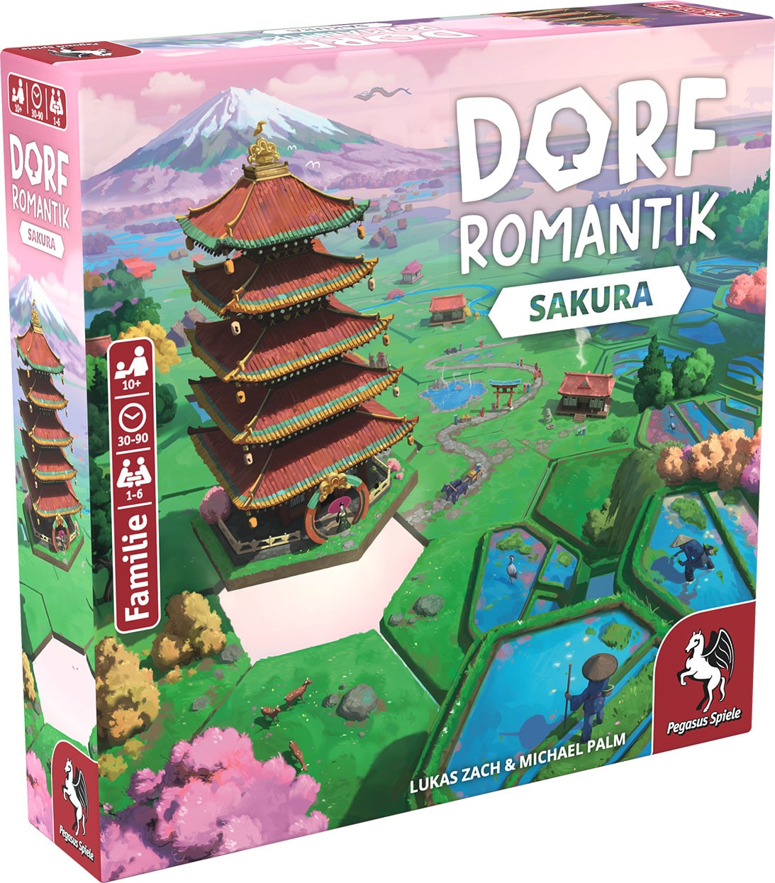 Pegasus Spiele Dorfromantik – Sakura Familienspiel 1–6 Spieler