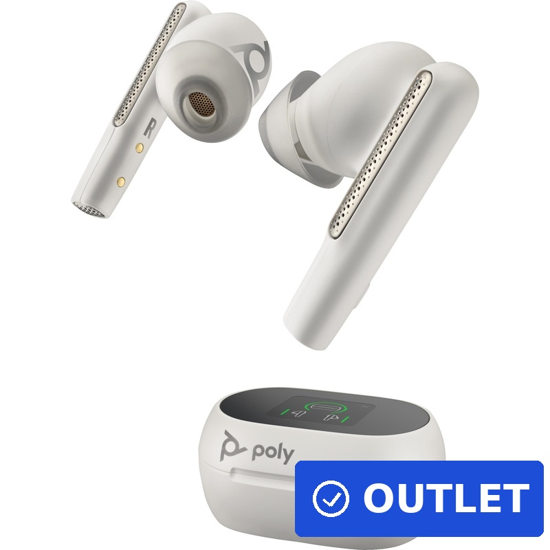 HP Poly Voyager Free 60/60+ Microsoft Teams Certified White Earbuds (2 Pieces) (8L5B0AA) (geöffnet)