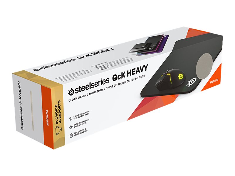 SteelSeries QcK Heavy Gaming-Mauspad Schwarz