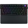 ASUS ROG Azoth Extreme - Tastatur - 75% - mit OLED-Display - backlit - kabellos - 2,4 GHz, Bluetooth 5,1, USB-C - QWERTZ - Deutsch - Tastenschalter: ROG NX Snow (austauschbar im laufenden Betrieb) - Schwarz (90MP03MA-BKDA01)