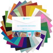 Loklik Hitzetransfer-Vinyl Plotterfolie A4 Materialbündel 28 Blätter SG-HTV-1678