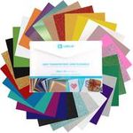 Loklik Hitzetransfer-Vinyl Plotterfolie A4 Materialbündel 28 Blätter SG-HTV-1678