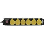 EUROLITE Steckdosenleiste 6-fach IP44 sw 5m (30240156)