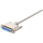 Manhattan Seriell, Parallel Verlängerungskabel [1x D-SUB-Stecker 25pol. - 1x D-SUB-Buchse 25pol.] 4.50 m Grau Manhattan