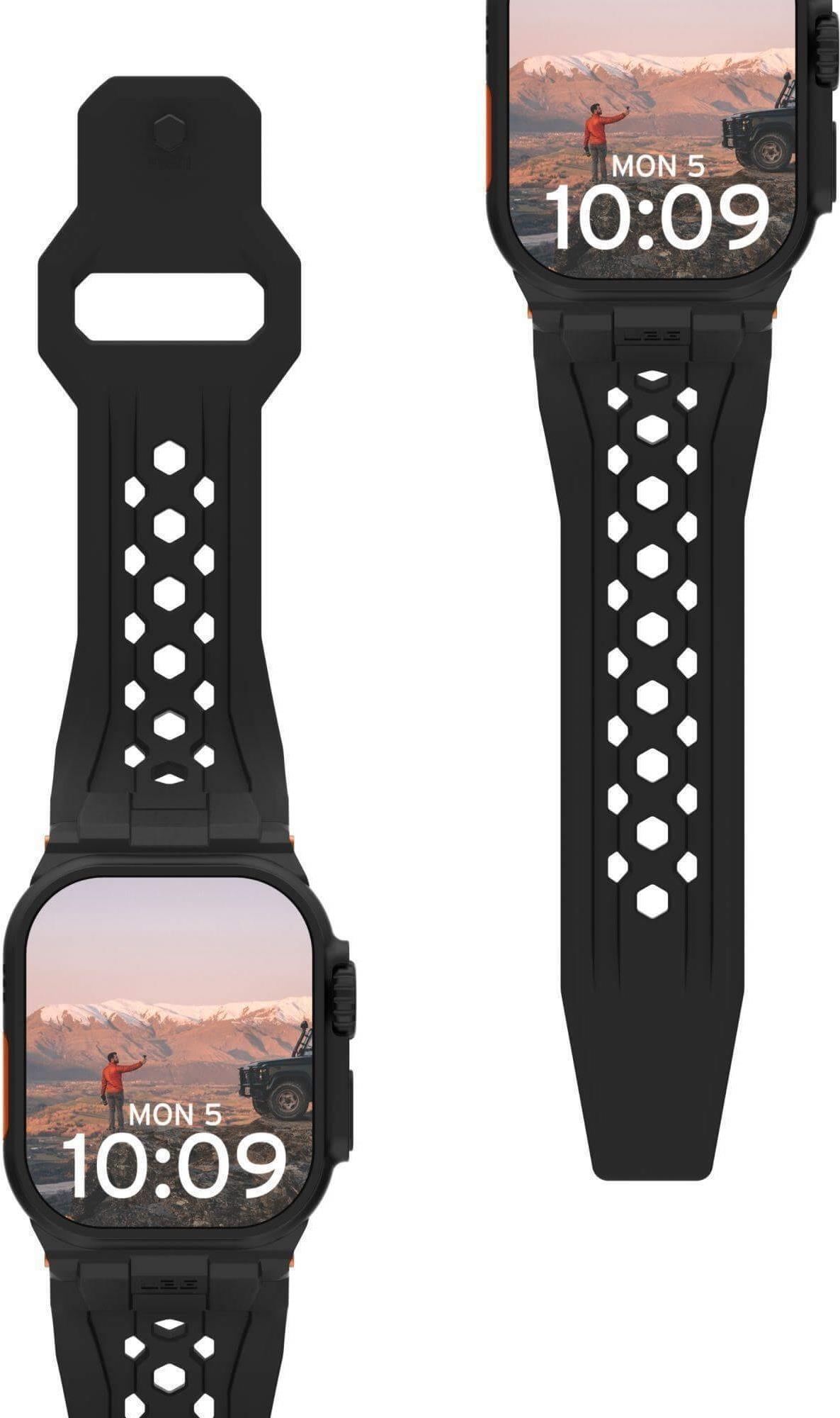 Urban Armor Gear UAG Monarch Strap| Apple Watch Ultra/42/44/45/46mm| schwarz/titan (194158114037)