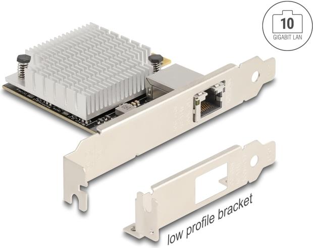 Delock PCI Express x4 Netzwerk Karte 10 Gigabit LAN 1 x RJ45 AQC107S (90758)