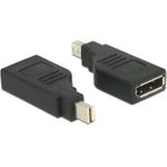 Delock Adapter mini Displayport 1,2 male > Displayport female 4K 90° turned (65626)