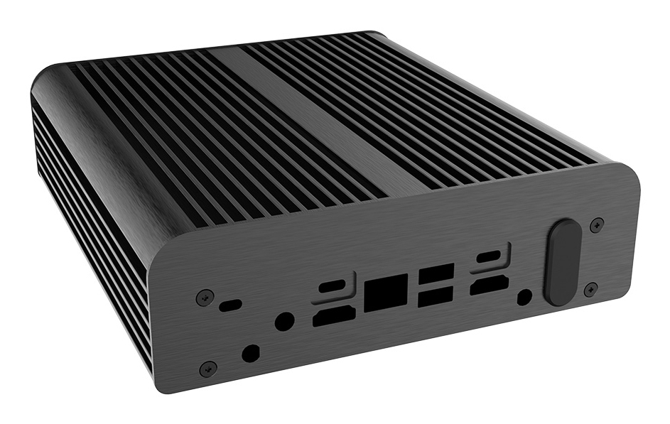 Akasa Newton WS Fanless Mini Tower Schwarz
