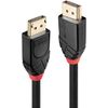 Lindy - DisplayPort-Kabel - DisplayPort (M) bis DisplayPort (M) - DisplayPort 1,2 - 15,0m - rund, 4K Unterstützung, aktiv - Schwarz (41079)
