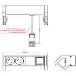 Bachmann Steckdosenleiste DESK2 2xCEE7/3 902.609 (902.609)