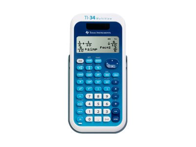 Texas Instruments TI-34 MultiView Wissenschaftlicher Taschenrechner Blau, Weiß