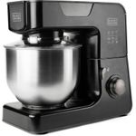 Black+Decker BXKM1000E - Küchenmaschine 5,2L Edelstahl Schüssel, schwarz (BXKM1000E)