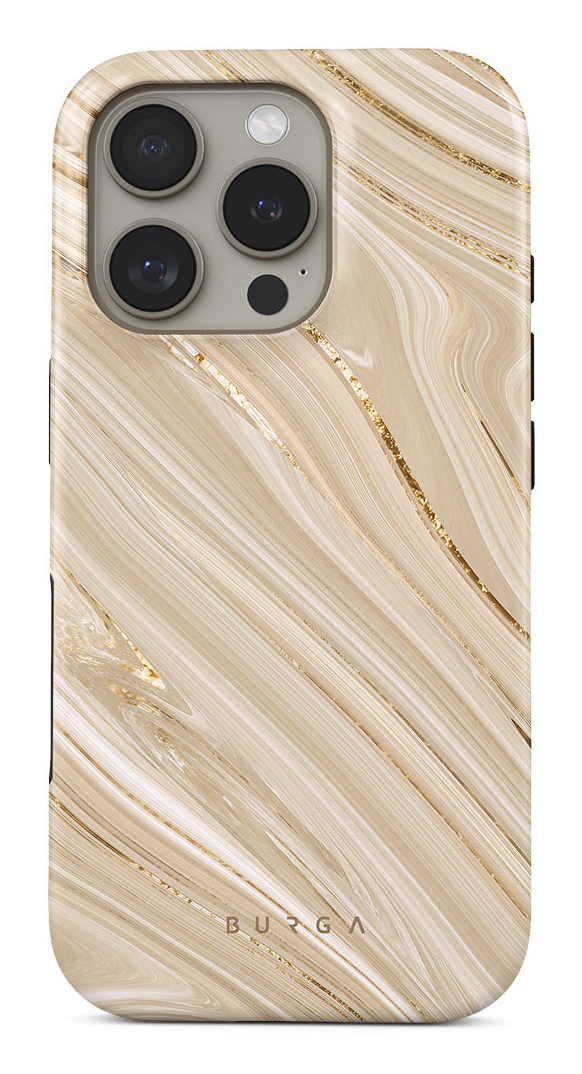 Burga Tough MagSafe Hülle iPhone 16 Pro Full Glam Beige