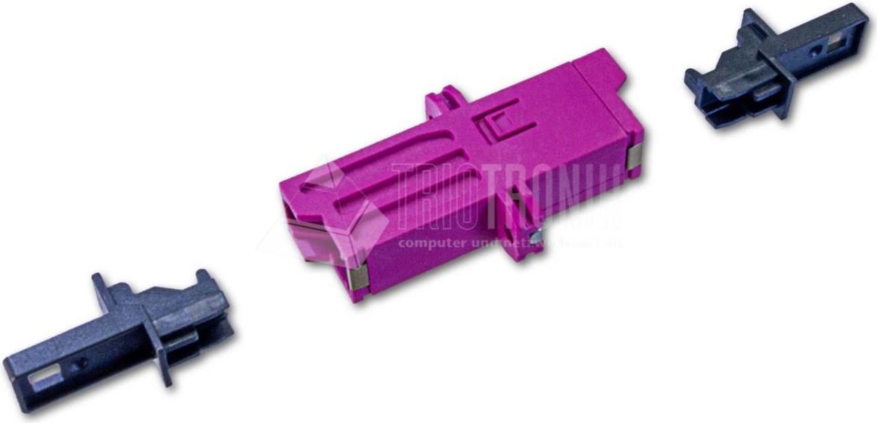 Lightwin High Quality LWL Kupplung, LSH (E2000 kompatibel), simplex, Multimode OM4 Kupplungen (LKUP E2-E2 MM OM4 LSH)